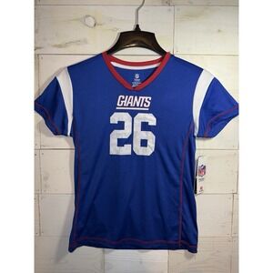 NFL Youth New york Giants #26 Saquon Barkley Jersey Shirt Girls XL 14/16 NEW
